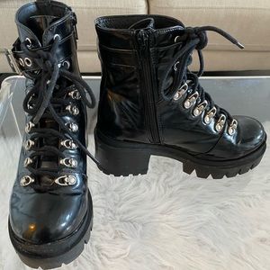 Jeffrey Campbell Women’s Czech Platform Combat Boots